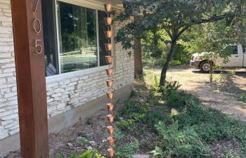 Rain Chains vs Downspouts